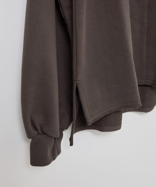 ROPE' PICNIC(ロペピクニック)の「スキッパー裏毛プルオーバー(スウェット・レディース・ブラウン/ブルー/キナリ・FREE)」の8枚目の写真