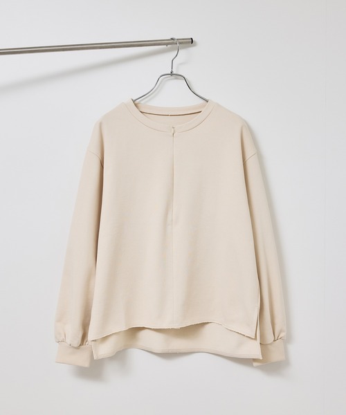 ROPE' PICNIC(ロペピクニック)の「スキッパー裏毛プルオーバー(スウェット・レディース・ブラウン/ブルー/キナリ・FREE)」の10枚目の写真