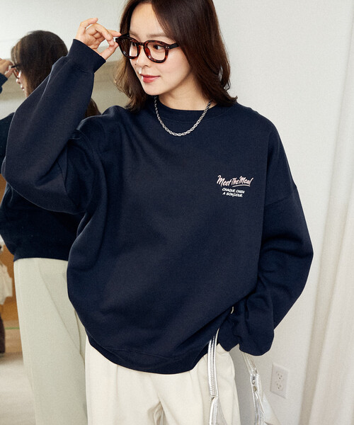 セール】PUBLUX/パブリュクス 相良刺繍 フレンチブルドッグ 裏起毛