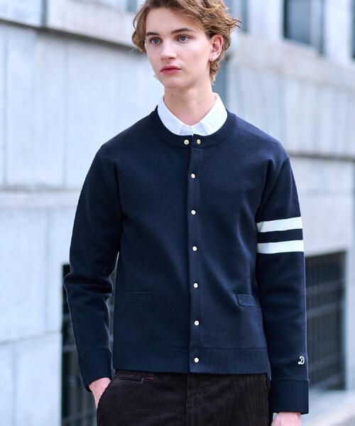 DRESSTERIOR（ドレステリア）の「ウォッシャブル アームライン ラウンドカーディガン（カーディガン/ボレロ・メンズ・ネイビー/レッド系1/ダークグレー/ブラック・90/91/92/94）」の18枚目の写真