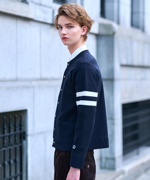 DRESSTERIOR（ドレステリア）の「ウォッシャブル アームライン ラウンドカーディガン（カーディガン/ボレロ・メンズ・ネイビー/レッド系1/ダークグレー/ブラック・90/91/92/94）」の20枚目の写真