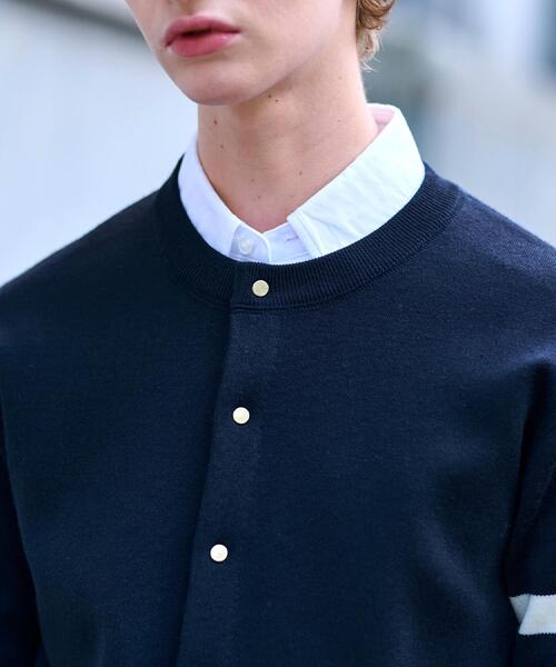 DRESSTERIOR（ドレステリア）の「ウォッシャブル アームライン ラウンドカーディガン（カーディガン/ボレロ・メンズ・ネイビー/レッド系1/ダークグレー/ブラック・90/91/92/94）」の22枚目の写真