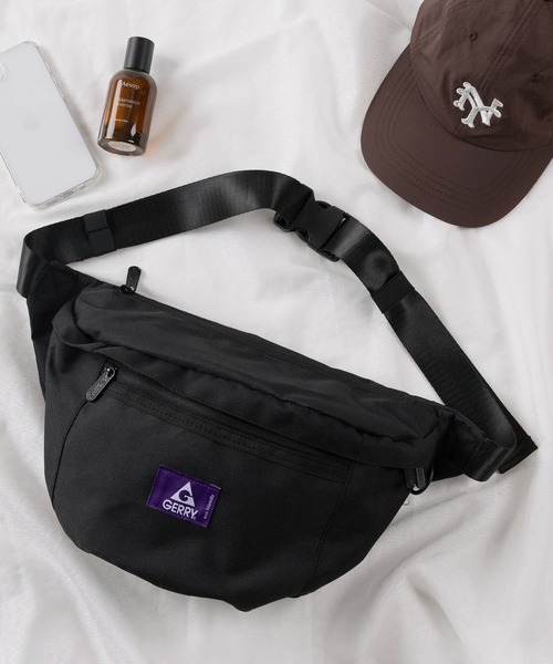 GERRY（ジェリー）の「【79】【GERRY/ジェリー】ロゴワンポイント ウエストバック（ボディバッグ/ウエストポーチ・メンズ・チャコールグレー/ブラック・FREE）」の2枚目の写真
