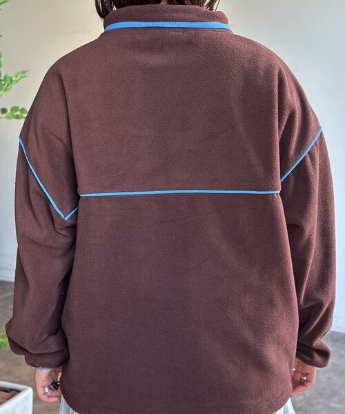 U.S. POLO ASSN.（ユーエスポロアッスン）の「【U.S. POLO ASSN.】フリースプルオーバー（Tシャツ/カットソー・レディース・アイボリー/ブラウン/ネイビー/イエロー・FREE）」の9枚目の写真