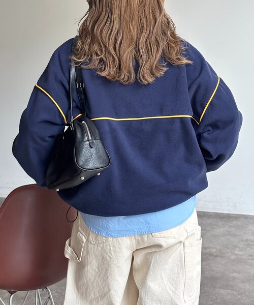 U.S. POLO ASSN.（ユーエスポロアッスン）の「【U.S. POLO ASSN.】フリースプルオーバー（Tシャツ/カットソー・レディース・アイボリー/ブラウン/ネイビー/イエロー・FREE）」の17枚目の写真