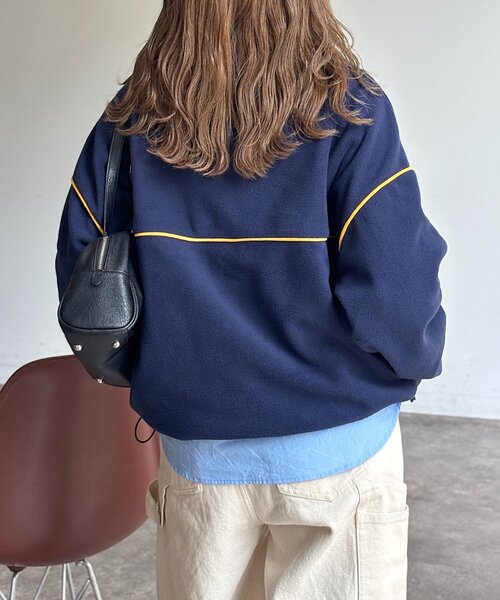 U.S. POLO ASSN.（ユーエスポロアッスン）の「【U.S. POLO ASSN.】フリースプルオーバー（Tシャツ/カットソー・レディース・アイボリー/ブラウン/ネイビー/イエロー・FREE）」の18枚目の写真