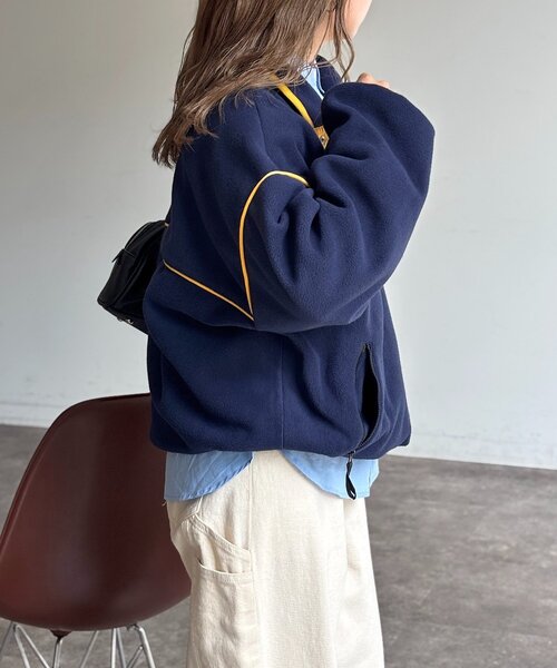 U.S. POLO ASSN.（ユーエスポロアッスン）の「【U.S. POLO ASSN.】フリースプルオーバー（Tシャツ/カットソー・レディース・アイボリー/ブラウン/ネイビー/イエロー・FREE）」の19枚目の写真