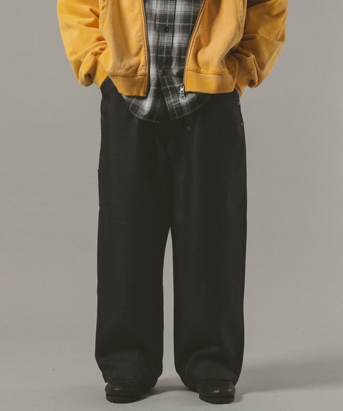 セール】ダブルニー/ツイルワイドスラックス（スラックス）｜RAGEBLUE