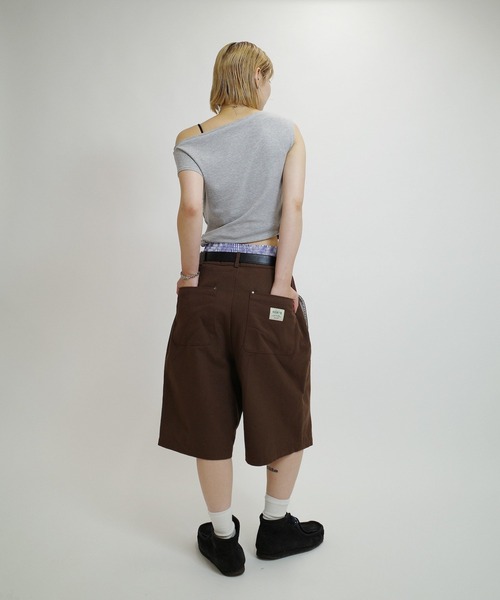 WHO'S WHO gallery（フーズフーギャラリー）の「【KOOKY'N/クーキー】 ダブルニーダックショートパンツ（チノパンツ・メンズ・ブラック/ブラウン・FREE）」の12枚目の写真