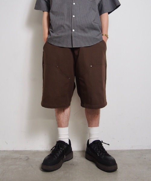 WHO'S WHO gallery（フーズフーギャラリー）の「【KOOKY'N/クーキー】 ダブルニーダックショートパンツ（チノパンツ・メンズ・ブラック/ブラウン・FREE）」の7枚目の写真