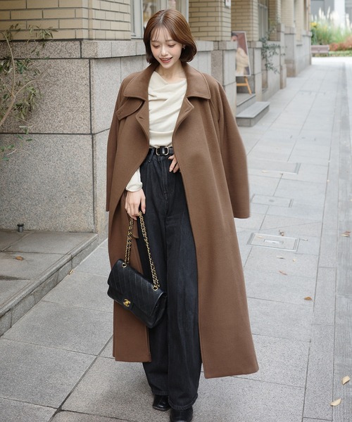 irugon 11/25 M コート アンゴラウール コンバーチブルロングコート（01-15WI06-204）｜K.T