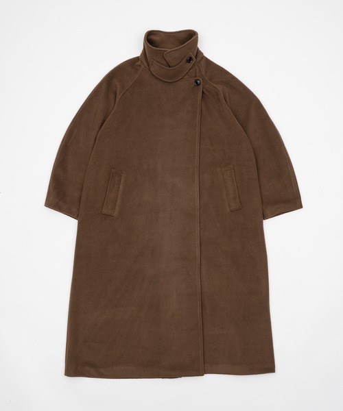 mayu - スタンドカラーコクーンスリーブロングコート made in INTER