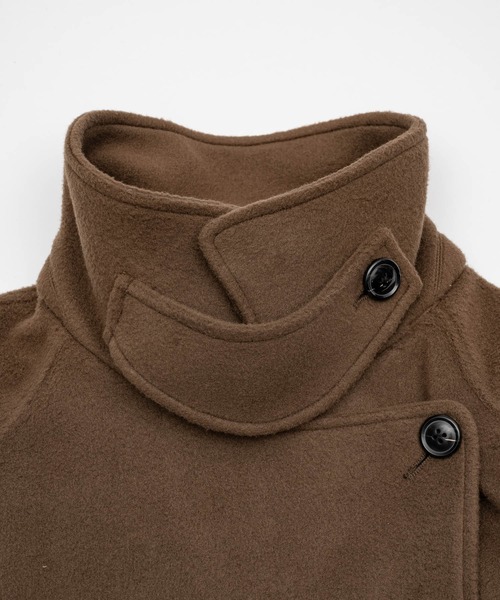 mayu - スタンドカラーコクーンスリーブロングコート made in INTER