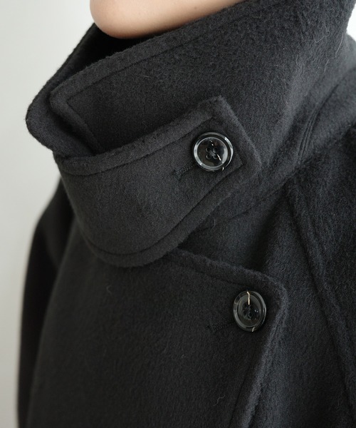 mayu - スタンドカラーコクーンスリーブロングコート made in INTER