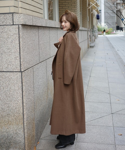 mayu - スタンドカラーコクーンスリーブロングコート made in INTER