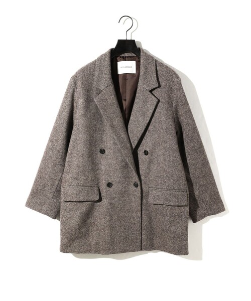 セール】MIDIUMISOLID for Ladies ダブルブレストツイードジャケット