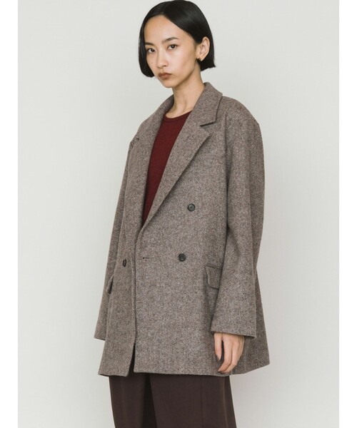 セール】MIDIUMISOLID for Ladies ダブルブレストツイードジャケット