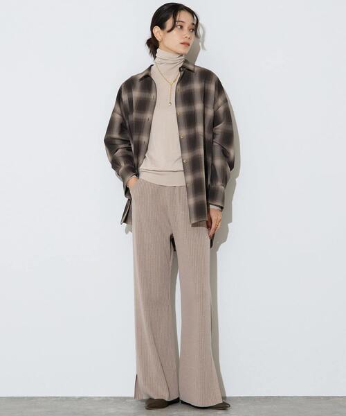 Liesse（リエス）の「チェックシャツ（シャツ/ブラウス・レディース・ブラウン・FREE）」の10枚目の写真