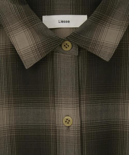 Liesse（リエス）の「チェックシャツ（シャツ/ブラウス・レディース・ブラウン・FREE）」の16枚目の写真