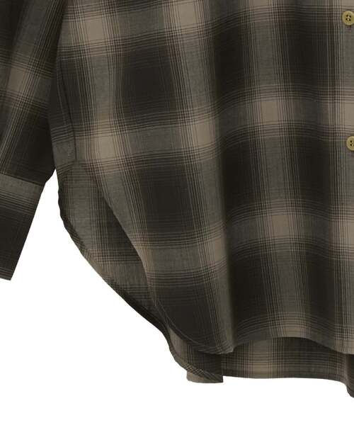 Liesse（リエス）の「チェックシャツ（シャツ/ブラウス・レディース・ブラウン・FREE）」の19枚目の写真