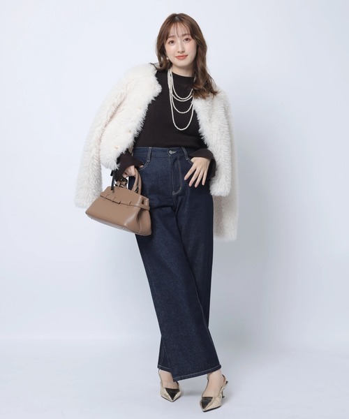 Apuweiser-riche(アプワイザーリッシェ)の「ベーシックデニム(その他パンツ・レディース・ブラウン/ネイビー/ブラック/ピンク・0/1/2)」の3枚目の写真