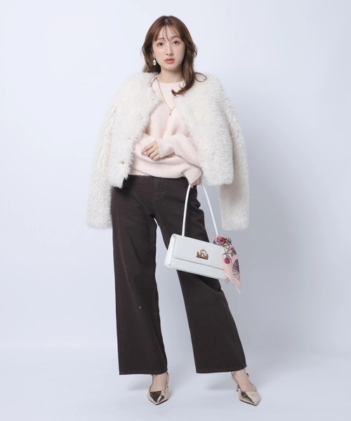 Apuweiser-riche(アプワイザーリッシェ)の「ベーシックデニム(その他パンツ・レディース・ブラウン/ネイビー/ブラック/ピンク・0/1/2)」の2枚目の写真