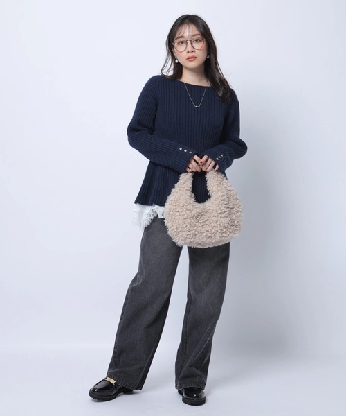 Apuweiser-riche(アプワイザーリッシェ)の「ベーシックデニム(その他パンツ・レディース・ブラウン/ネイビー/ブラック/ピンク・0/1/2)」の10枚目の写真