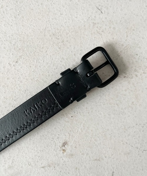KAIKO（カイコー）の「KAIKO Leather belt（ベルト・メンズ・ブラック・30/32/28/34）」の4枚目の写真