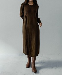 on:nue（オンニュ）の「【on:nue】レイヤードリブニットロングワンピース（ワンピース）」