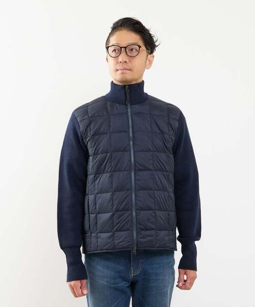 TAION/タイオン】ベーシック ハイネックWジップ ニットスリーブダウン