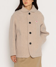 DANTON | WOMEN'S WOOL PILE ROUND COLLAR JACKET(カバーオール)