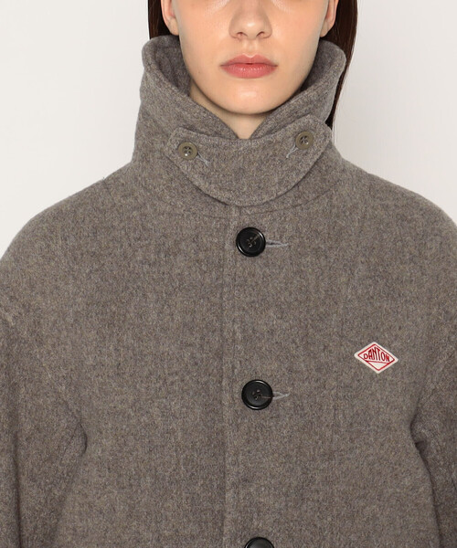 DANTON（ダントン）の「WOMEN'S WOOL PILE ROUND COLLAR JACKET（カバーオール・レディース・ネイビー/ベージュ/ベージュ系その他・34/38/36）」の11枚目の写真