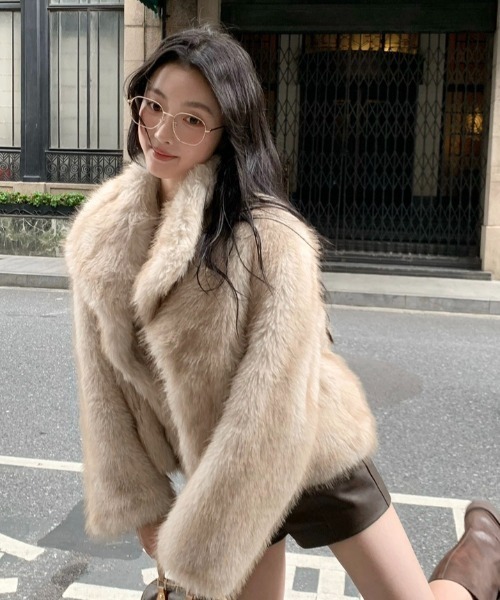 セール】エコファーボリュームコート（その他アウター）｜ViViDAY