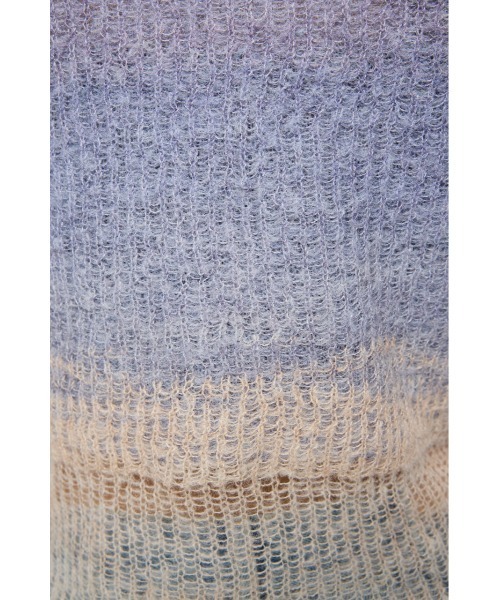 MOUSSY(マウジー)の「GRADATION CROPPED ニットトップス(ニット/セーター・レディース・オレンジ/パープル/ベージュ・FREE)」の22枚目の写真
