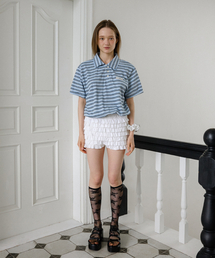 CANCAN FRILL MINI SHORTS_WHITE