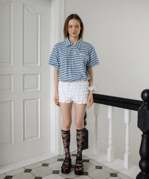 LETERIE(レテリー)の「CANCAN FRILL MINI SHORTS_WHITE(その他パンツ・レディース・ホワイト・FREE)」の1枚目の写真