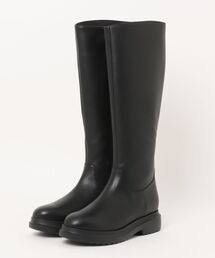 PARADIS COULEUR（パラディクルール）の「【PARADIS COULEUR】ラウンドトウモールドソールロングブーツ(33201P)（ブーツ）」