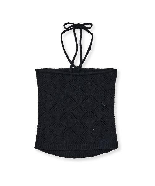 Midnight Move(ミッドナイトムーブ)の「knit top (black)(Tシャツ/カットソー・レディース・その他・FREE)」の4枚目の写真