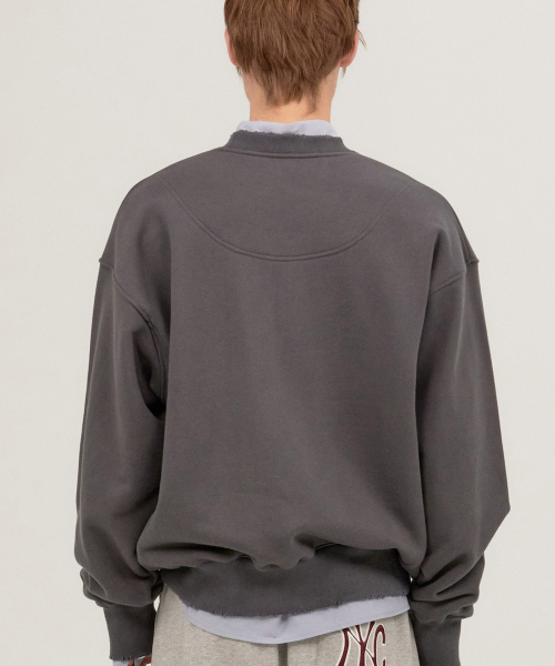 NOHANT(ノアン)の「LONELY/LOVELY DAMAGE SWEATSHIRT CHARCOAL(スウェット・メンズ・チャコール・SMALL/MEDIUM/LARGE)」の4枚目の写真