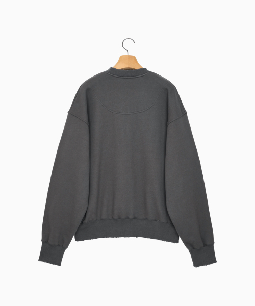 NOHANT(ノアン)の「LONELY/LOVELY DAMAGE SWEATSHIRT CHARCOAL(スウェット・メンズ・チャコール・SMALL/MEDIUM/LARGE)」の10枚目の写真