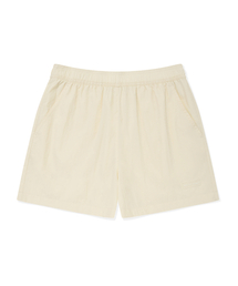 ウィメンズナイロンバンディングショートパンツクリーム