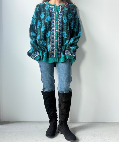 Unitage（ユニテージ）の「フェイクスウェードロングブーツ（ブーツ・レディース・ブラック/ブラウン・MEDIUM/LARGE）」の5枚目の写真