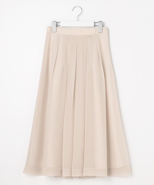 ANY SIS(エニィスィス)の「シャイニータック スカート(スカート・レディース・ネイビー系/ベージュ系・X-LARGE)」の5枚目の写真