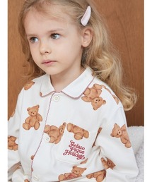 gelato pique（ジェラートピケ）の「【HOLIDAY】【KIDS】ベア柄ネルシャツ（ルームウェア/パジャマ・キッズ）」