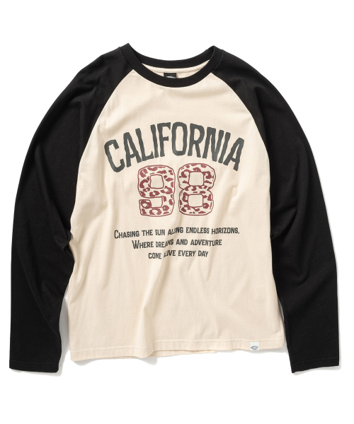 SUPERSUB(スーパーサブ)の「98カリフォルニアラグラン長袖Tシャツ - クリーム/ブラック(Tシャツ/カットソー・レディース・その他・FREE)」の1枚目の写真