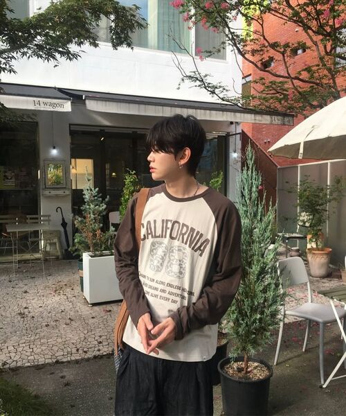 SUPERSUB(スーパーサブ)の「98カリフォルニアラグラン長袖Tシャツ - クリーム/ブラック(Tシャツ/カットソー・レディース・その他・FREE)」の4枚目の写真