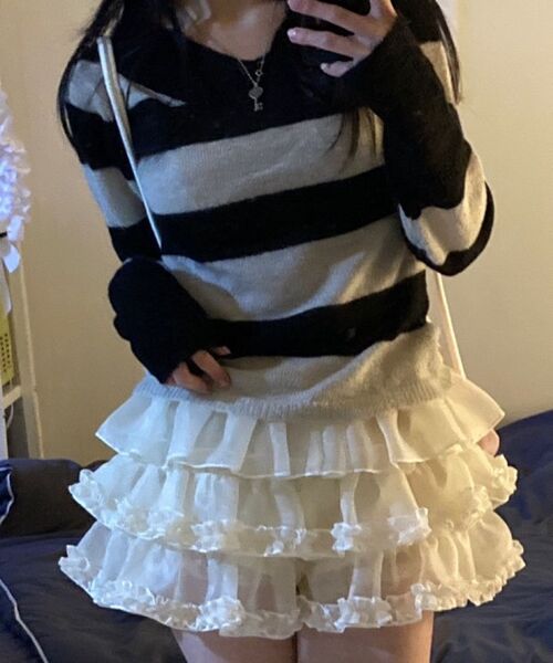 チュチュパンツスカートクリーム（スカート）｜ROUGHNECK（ラフネック