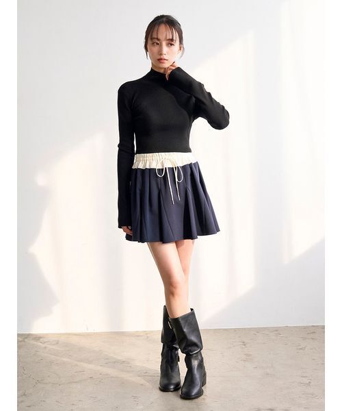 SNIDEL(スナイデル)の「フレアミニスカショーパン(その他パンツ・レディース・ホワイト/ネイビー/ブラック・0/1)」の21枚目の写真