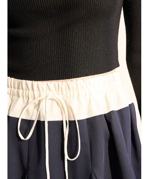 SNIDEL(スナイデル)の「フレアミニスカショーパン(その他パンツ・レディース・ホワイト/ネイビー/ブラック・0/1)」の18枚目の写真