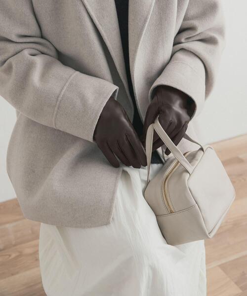 URBAN RESEARCH DOORS(アーバンリサーチドアーズ)の「レザーグローブ(手袋・レディース・ブラック/ブラウン・ONE)」の1枚目の写真